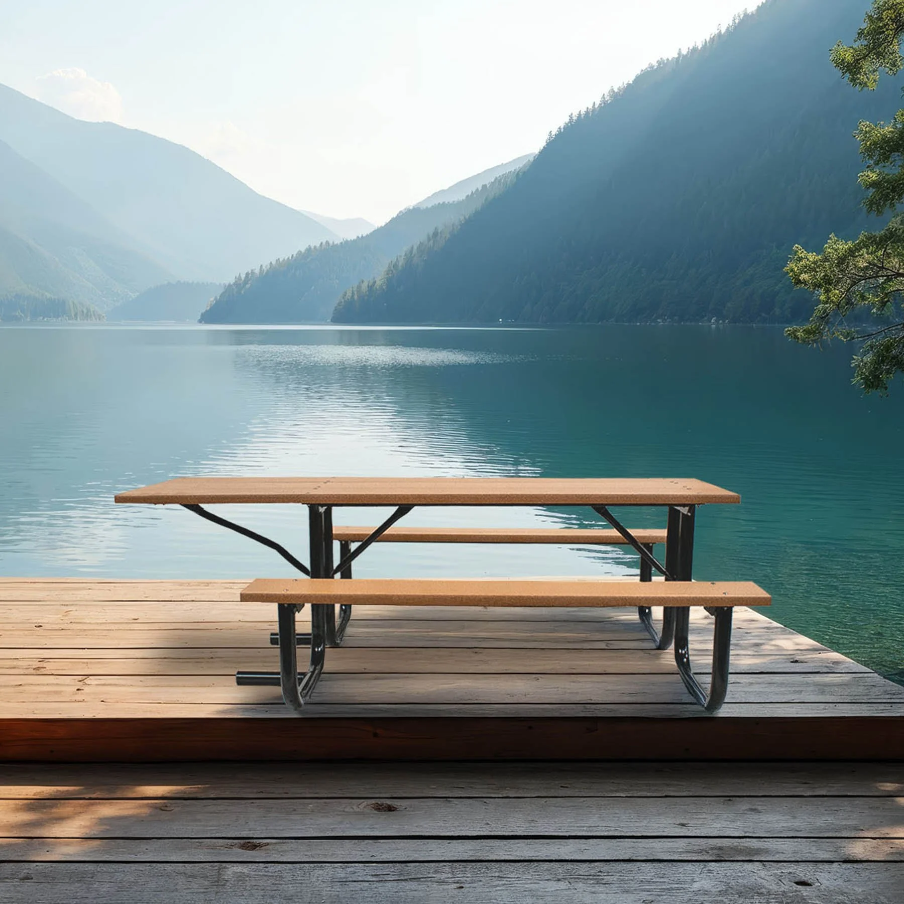 8ft ADA Picnic Table | Wheelchair Accessible | 2-3/8